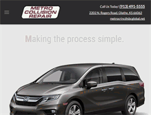Tablet Screenshot of metrocollisionrepair.com